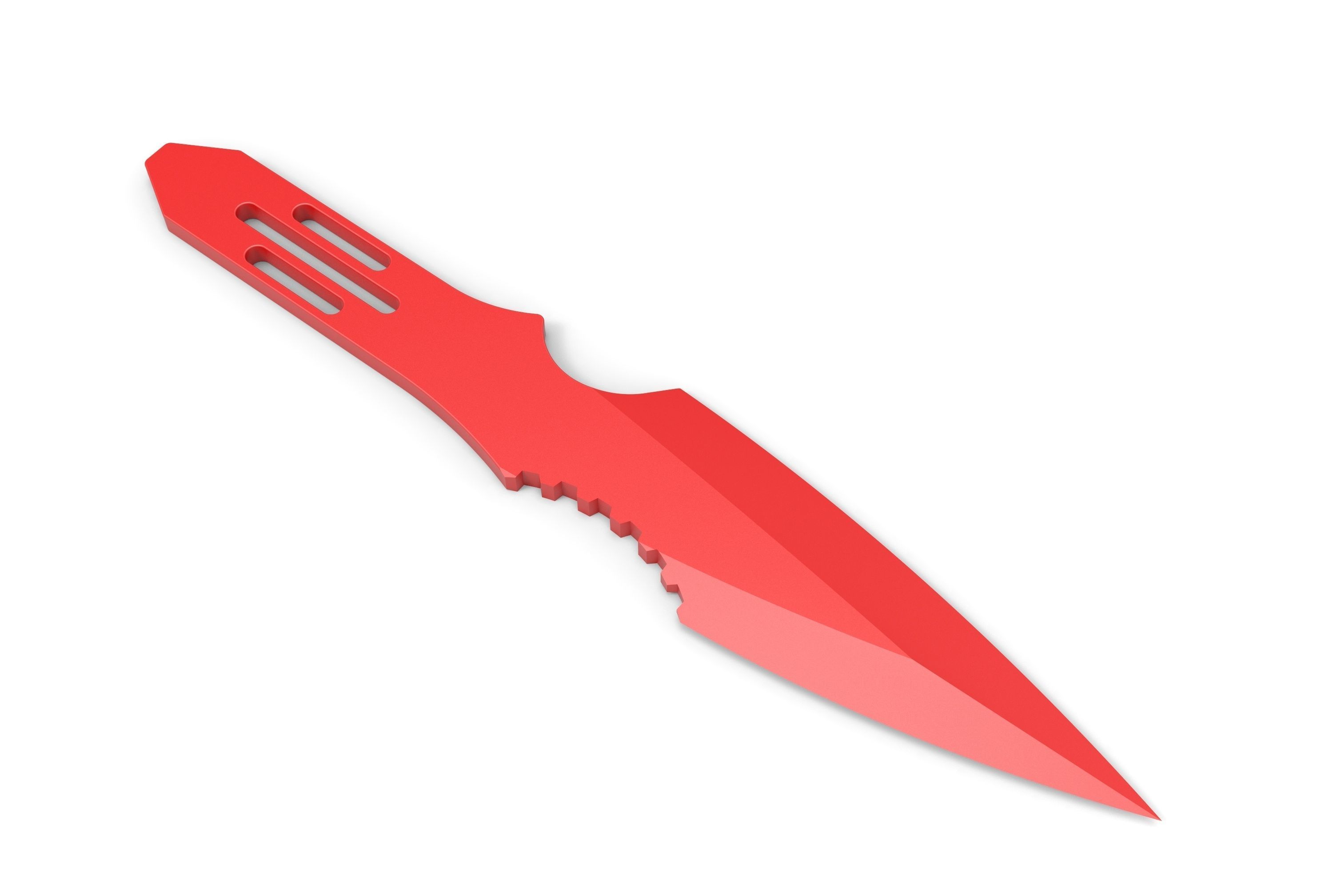 Throwing knife 3D print model_3