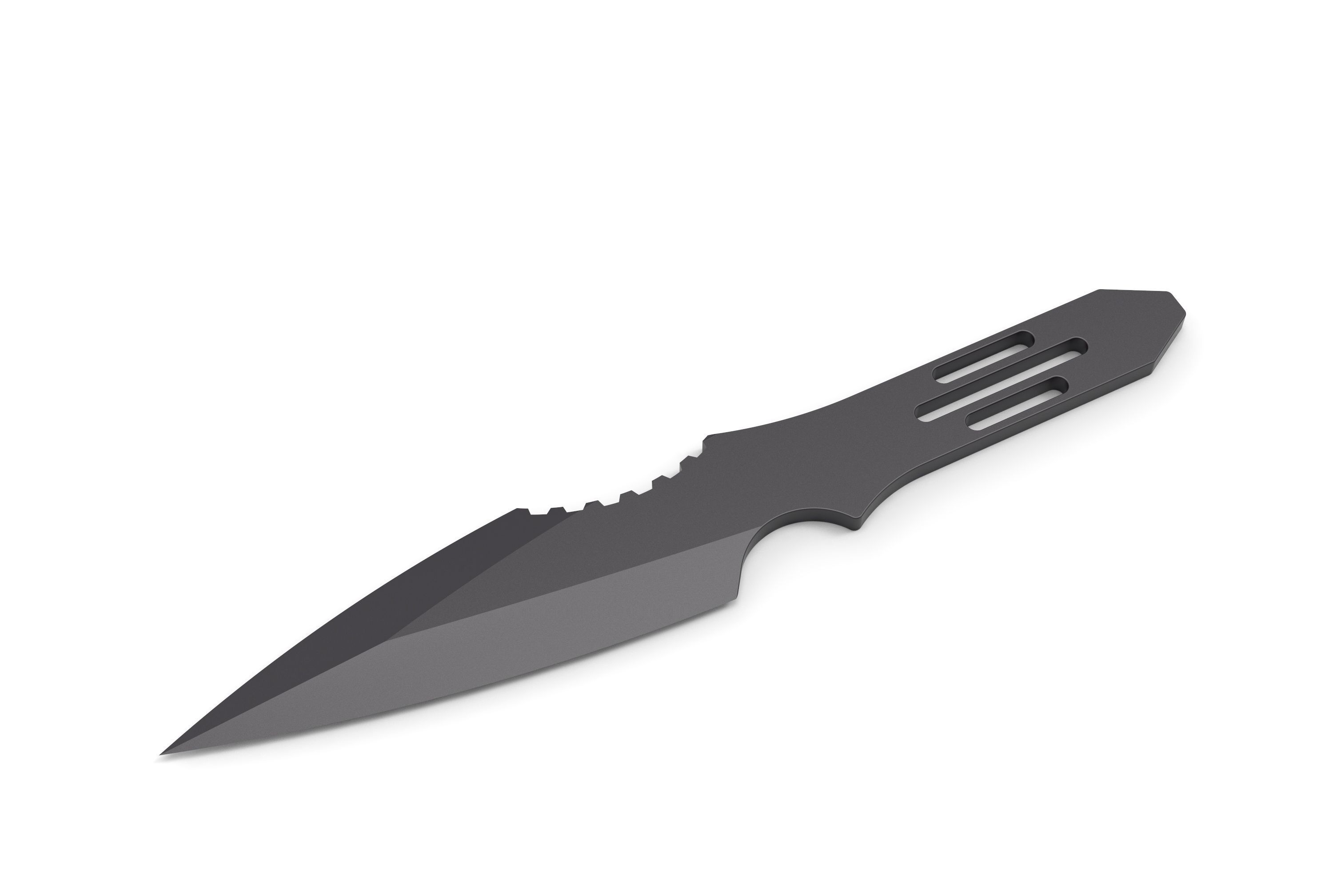 Throwing knife 3D print model_2