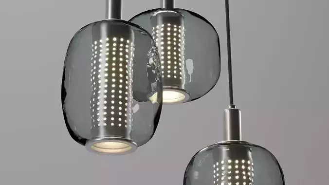 Hogvind pendant light glass metal