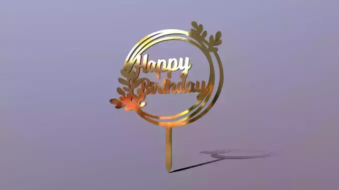 Happy Birthday Cake Topper