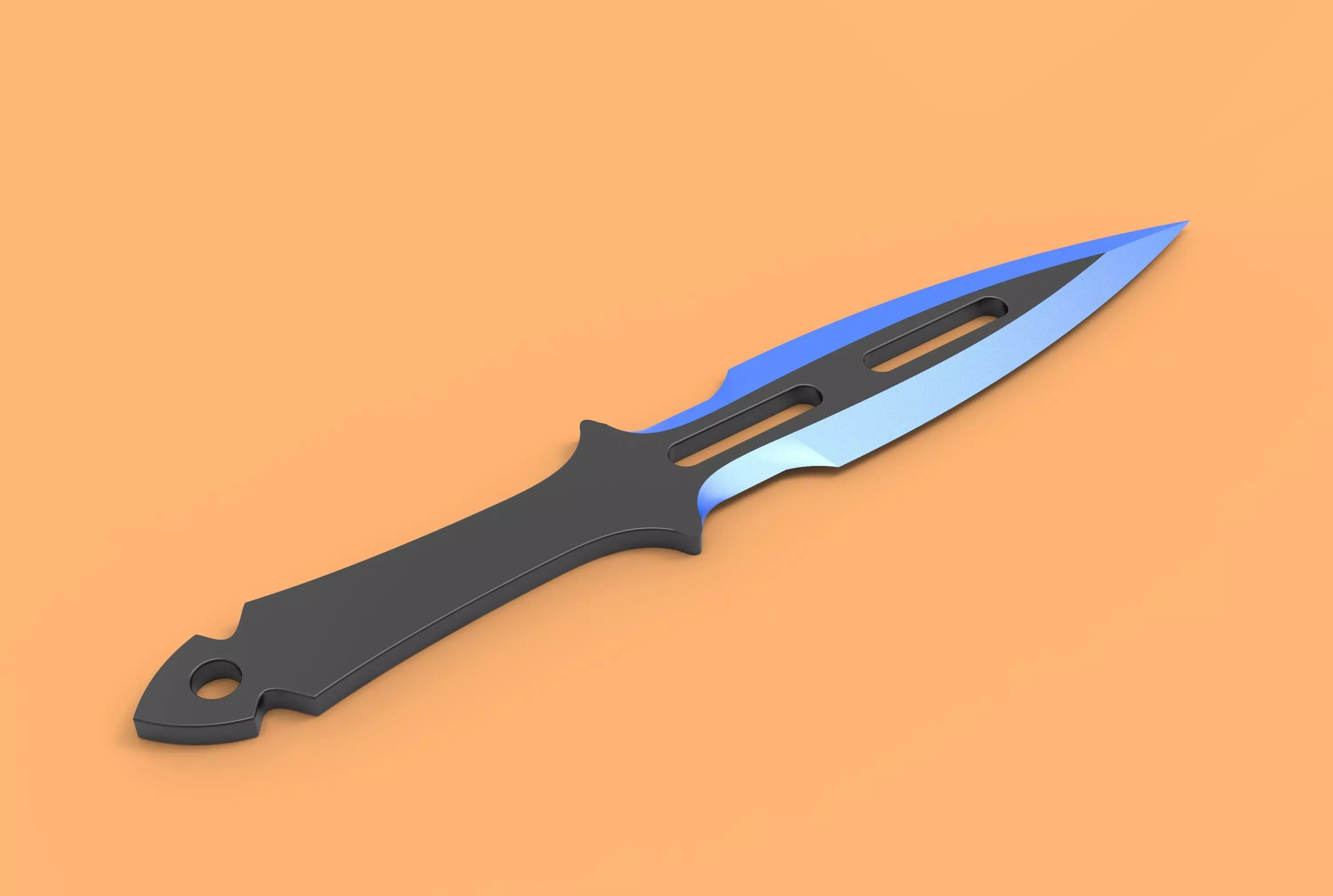 Throwing knife 3D print model