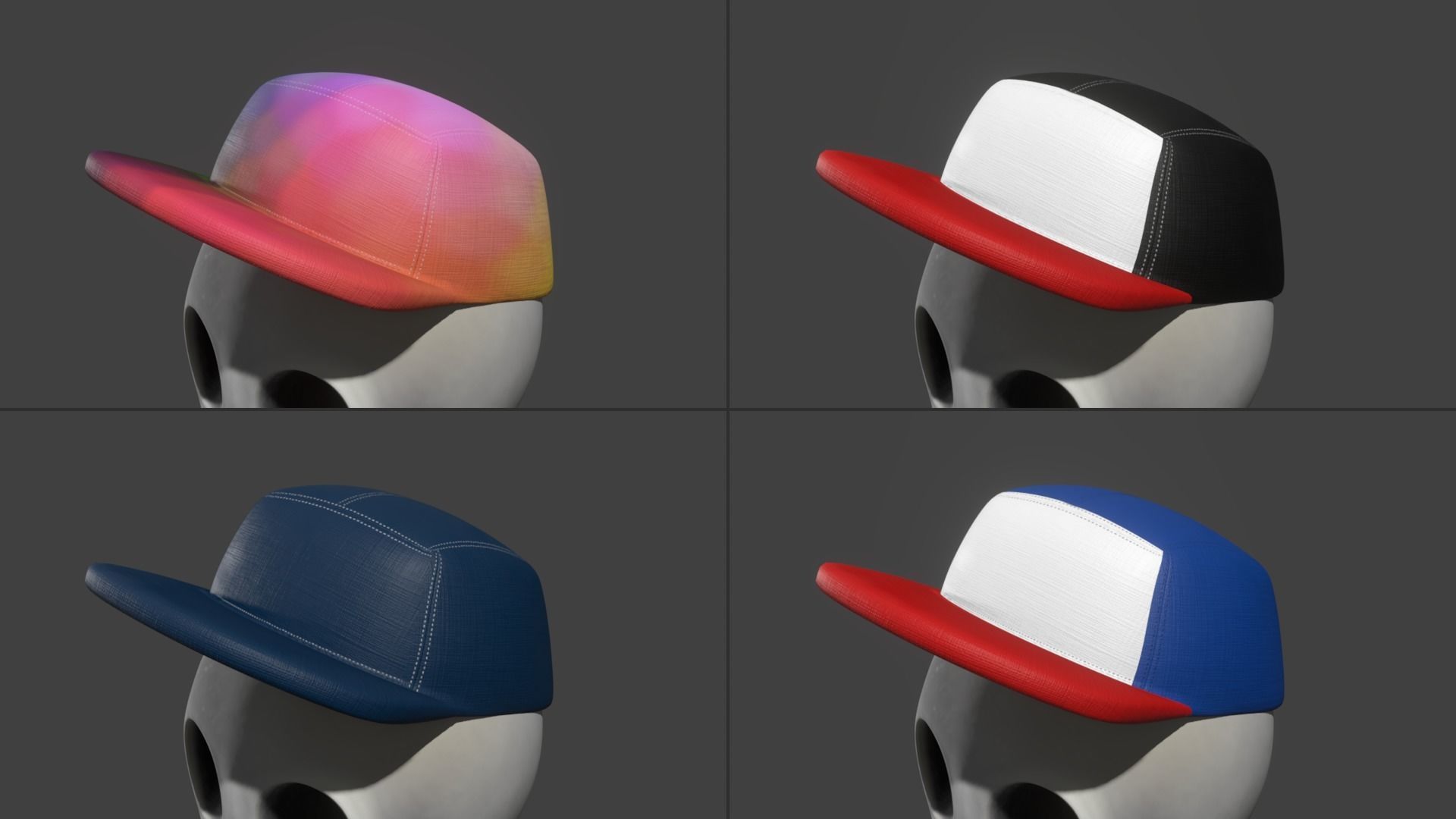 Cartoon Skeleton - Game Ready Low-poly 3D model_10