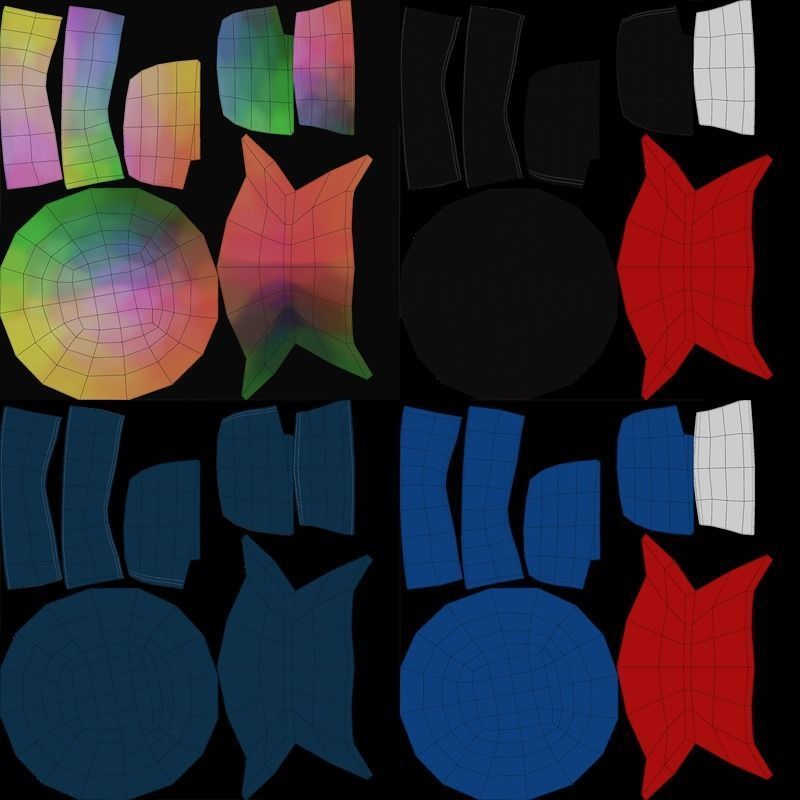 Cartoon Skeleton - Game Ready Low-poly 3D model_13