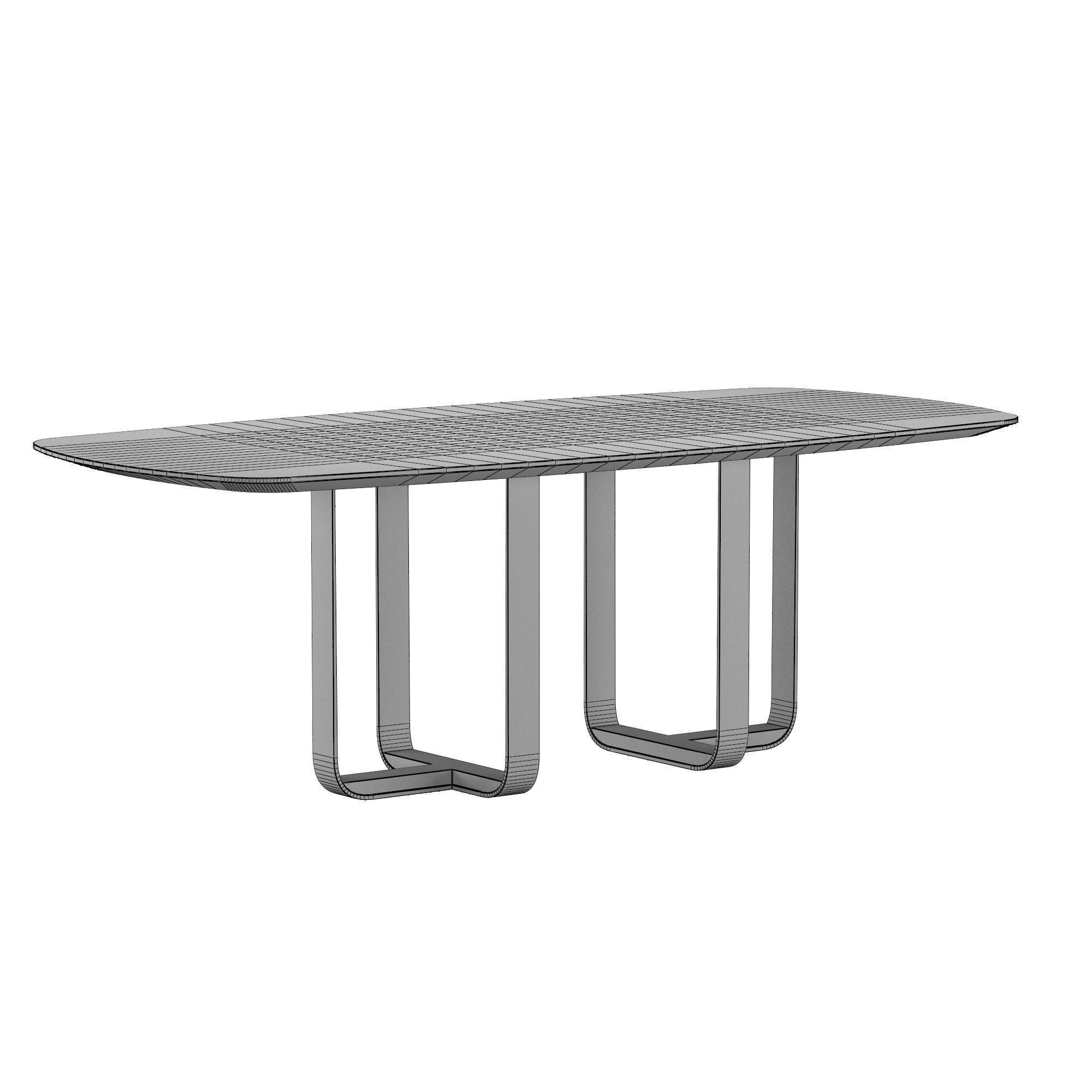 Piedmont pedestal table 3D model_1
