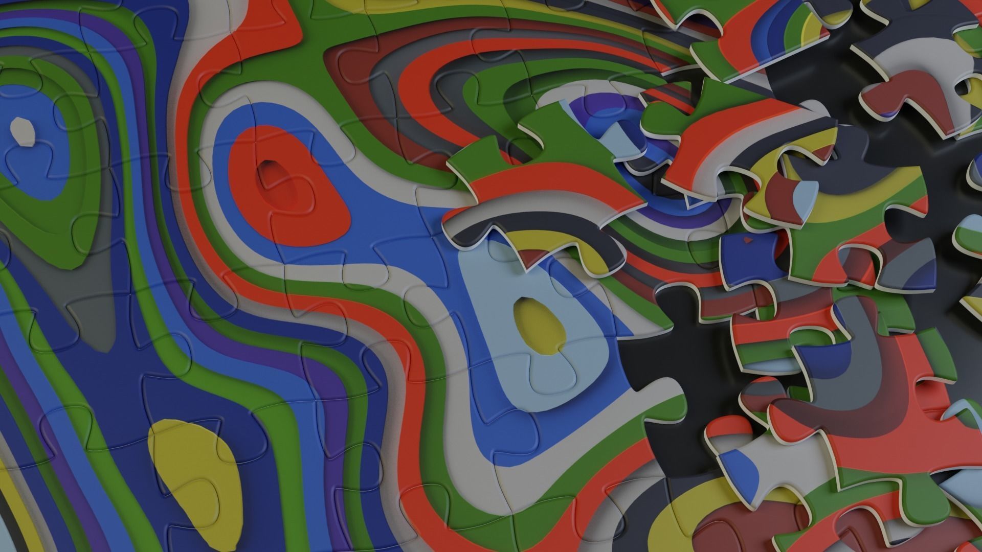 Jigsaw Puzzle - 3D Model 3D model_3