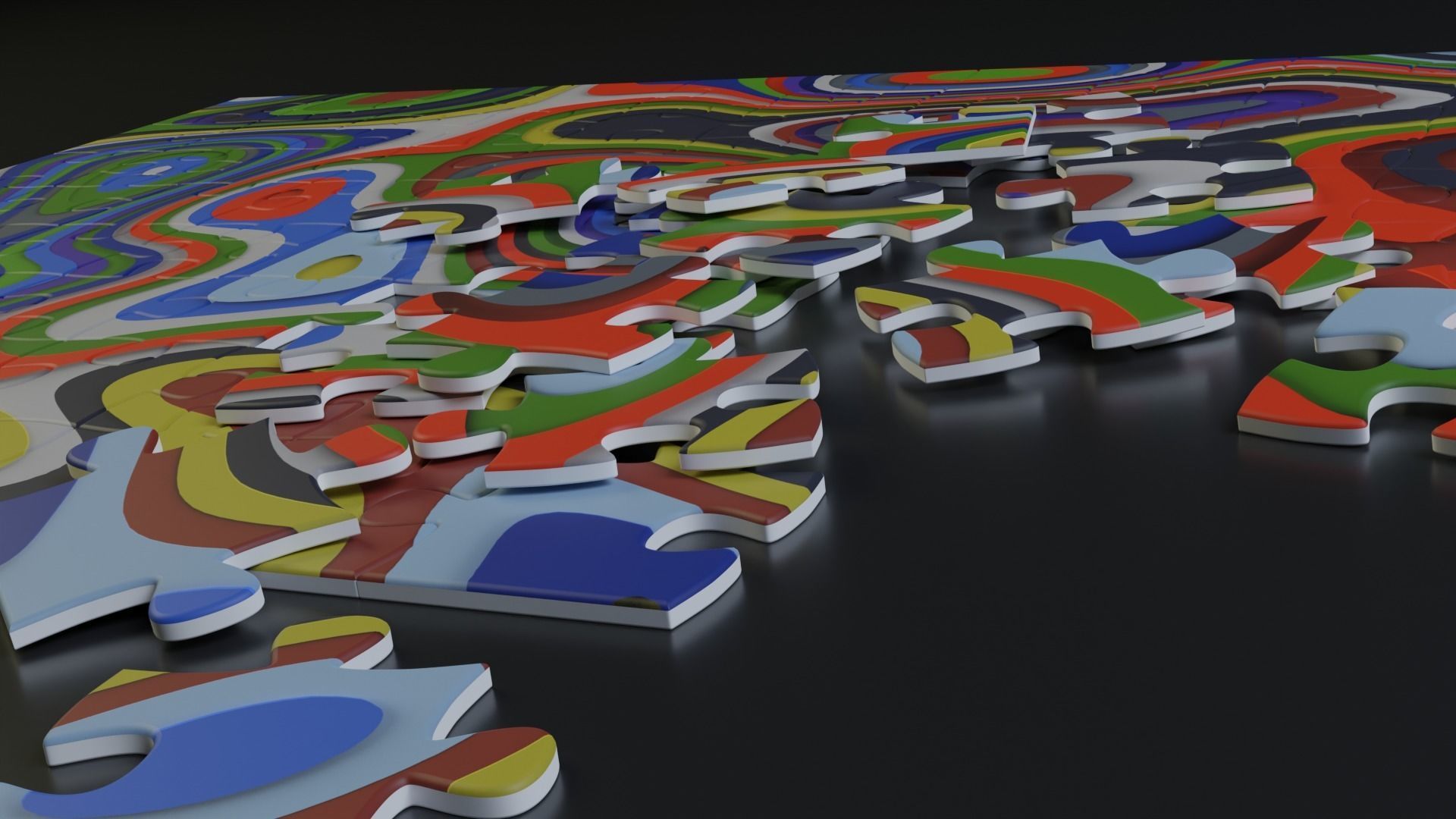 Jigsaw Puzzle - 3D Model 3D model_1