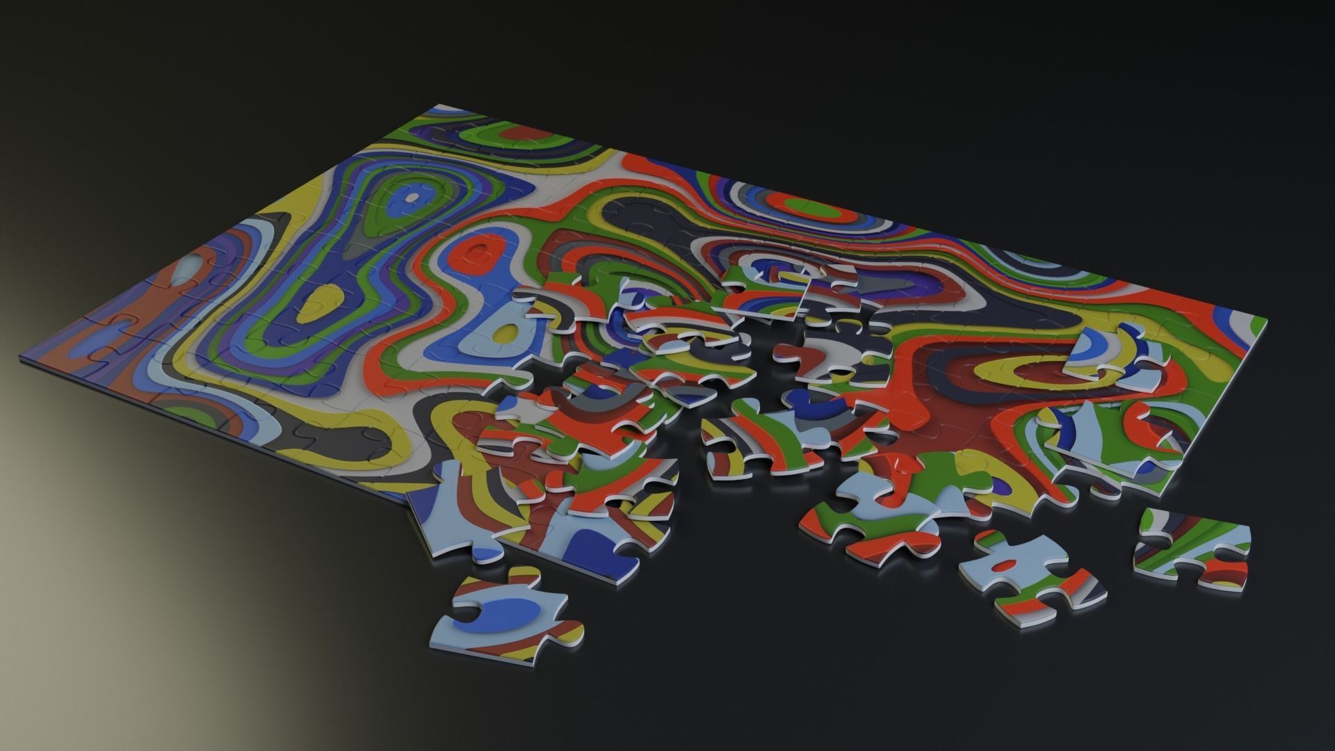 Jigsaw Puzzle - 3D Model 3D model_2