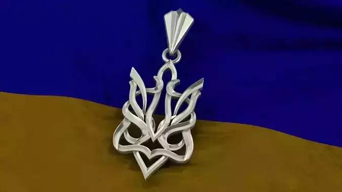 Trident celtic pendant