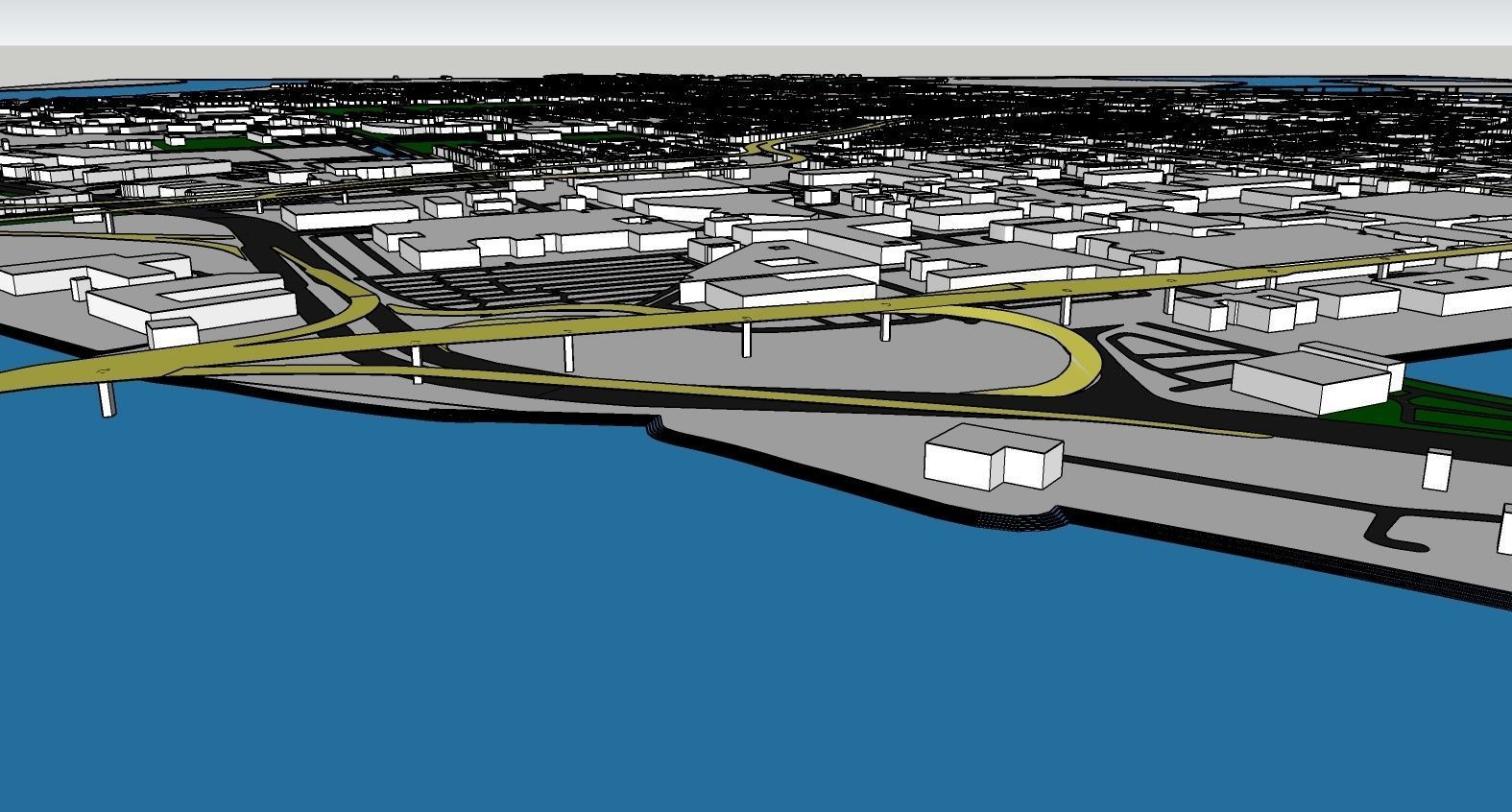North Charleston city USA  Full City 3d model 3D model_3