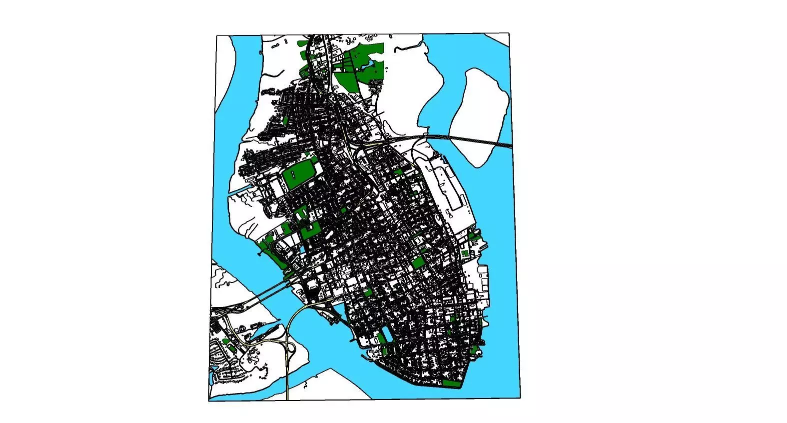 North Charleston city USA  Full City 3d model 3D model_0