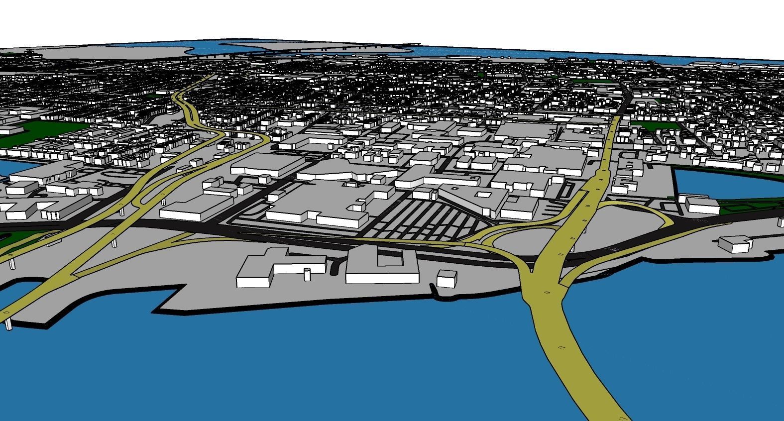 North Charleston city USA  Full City 3d model 3D model_1