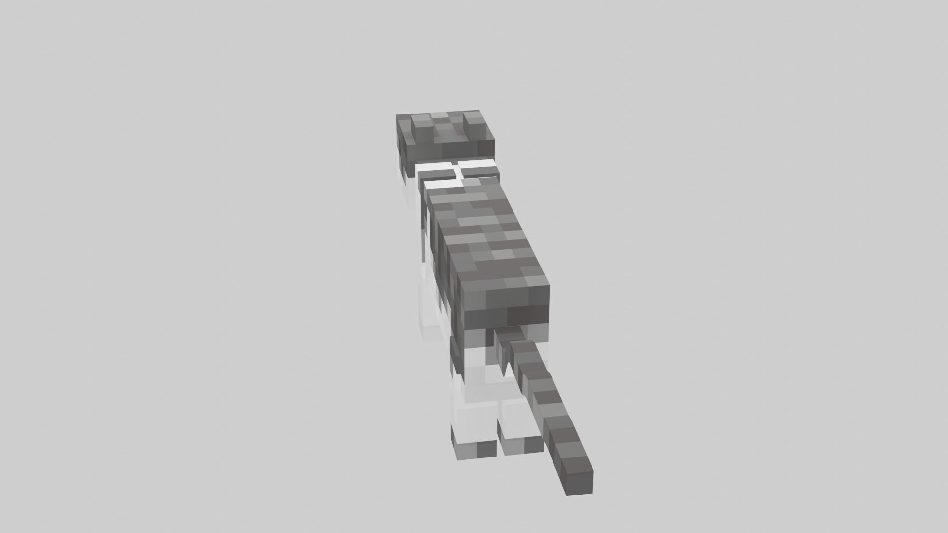 3D model Minecraft Cat VR / AR / lowpoly CGTrader