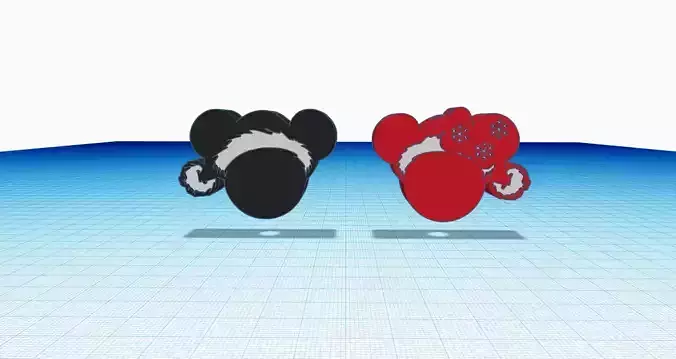  Cartoon Santa Straw Topper