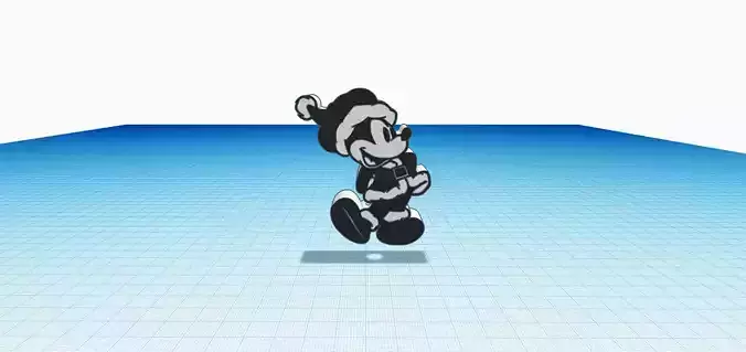 micky santa straw topper