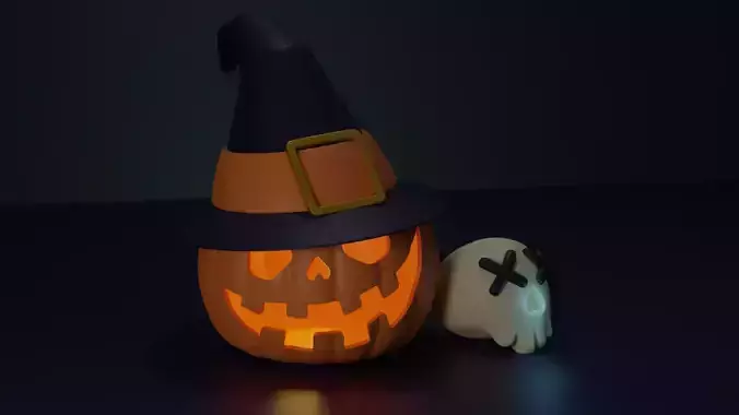 Pumpkin - Skull Halloween