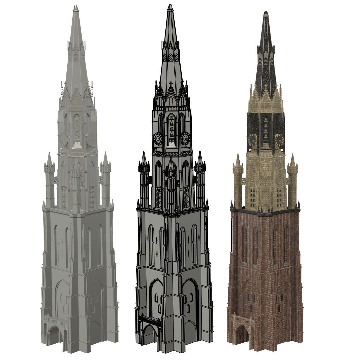 Nieuwe Kerk van Delft 3D model_3