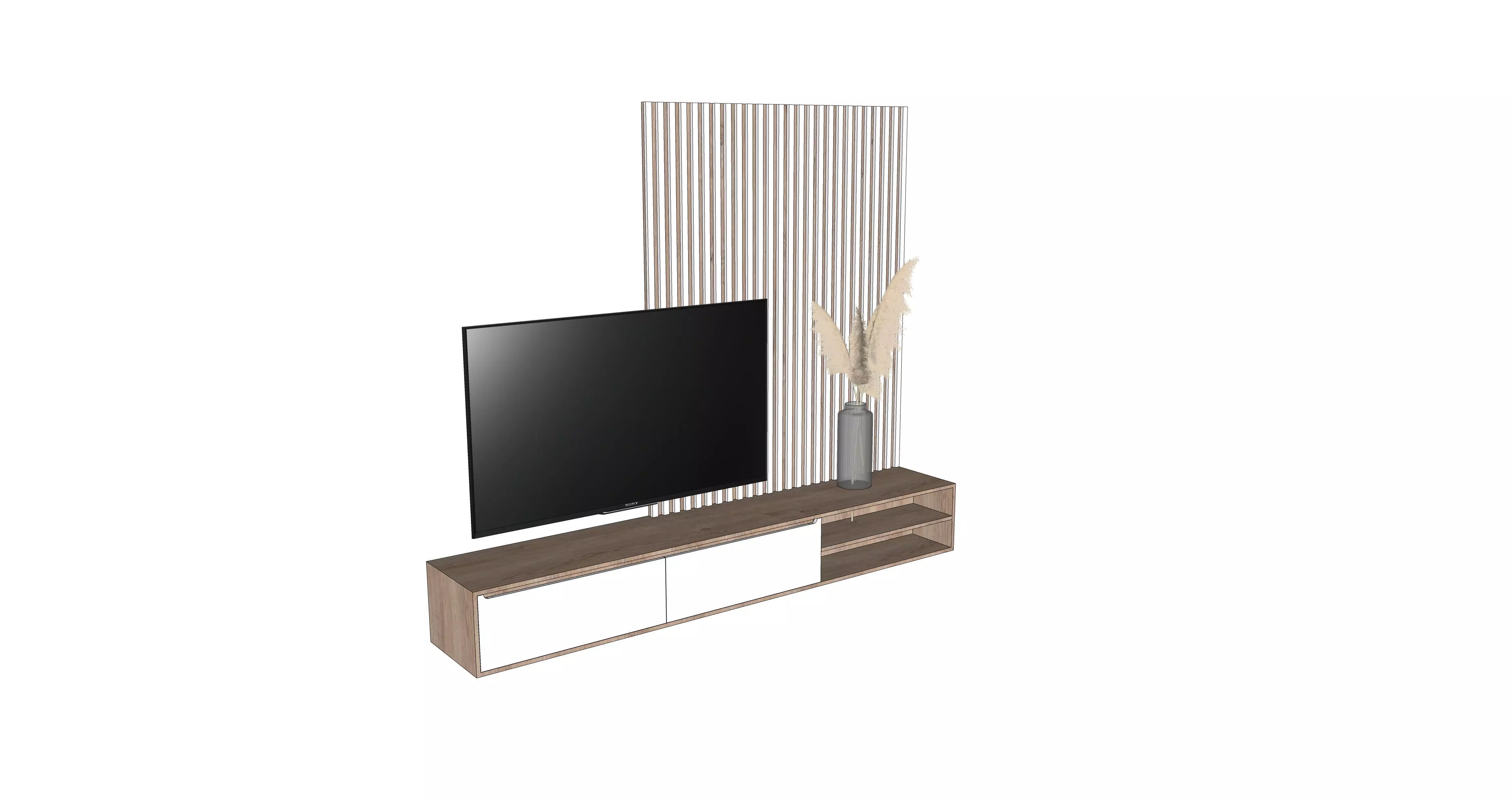 TV Furniture Free 3D model