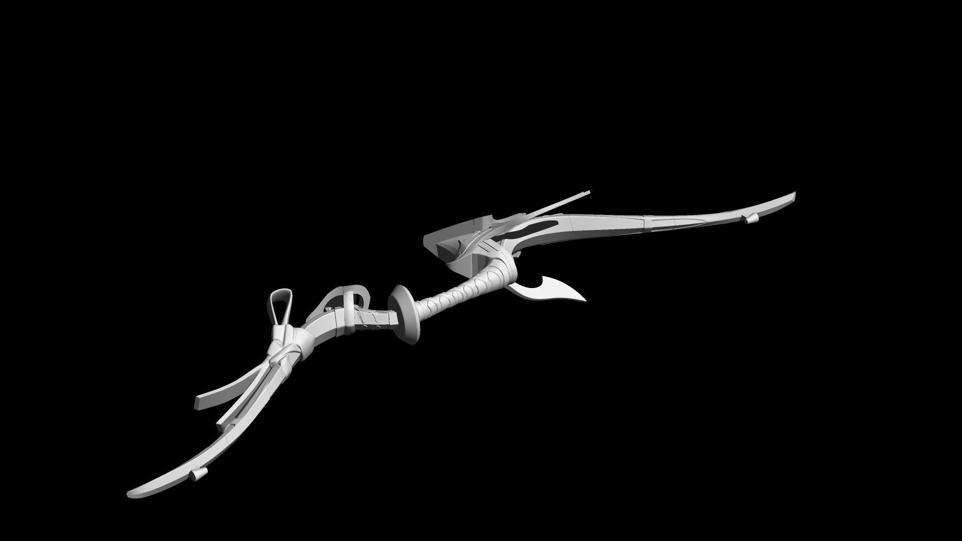 genshin impact bow Hamayumi 3D print model_5