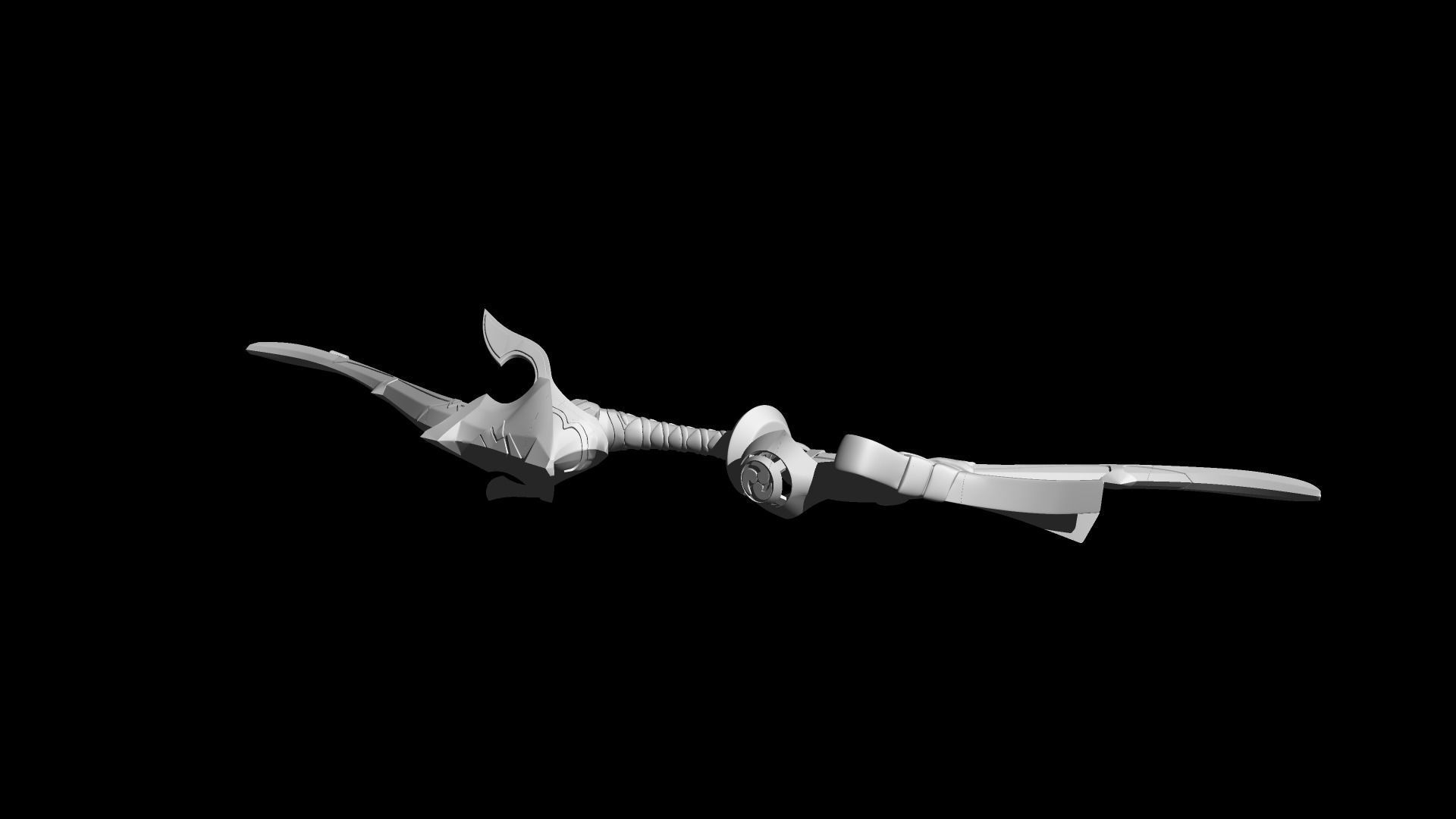 genshin impact bow Hamayumi 3D print model_1