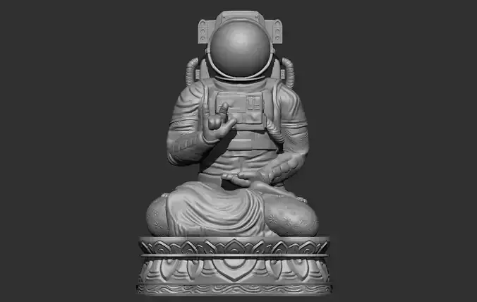 Cosmo Buddha Statue 3D print model