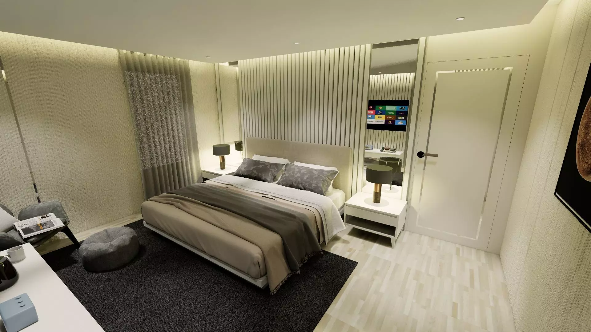 Master Bedroom Suite 3D print model_0