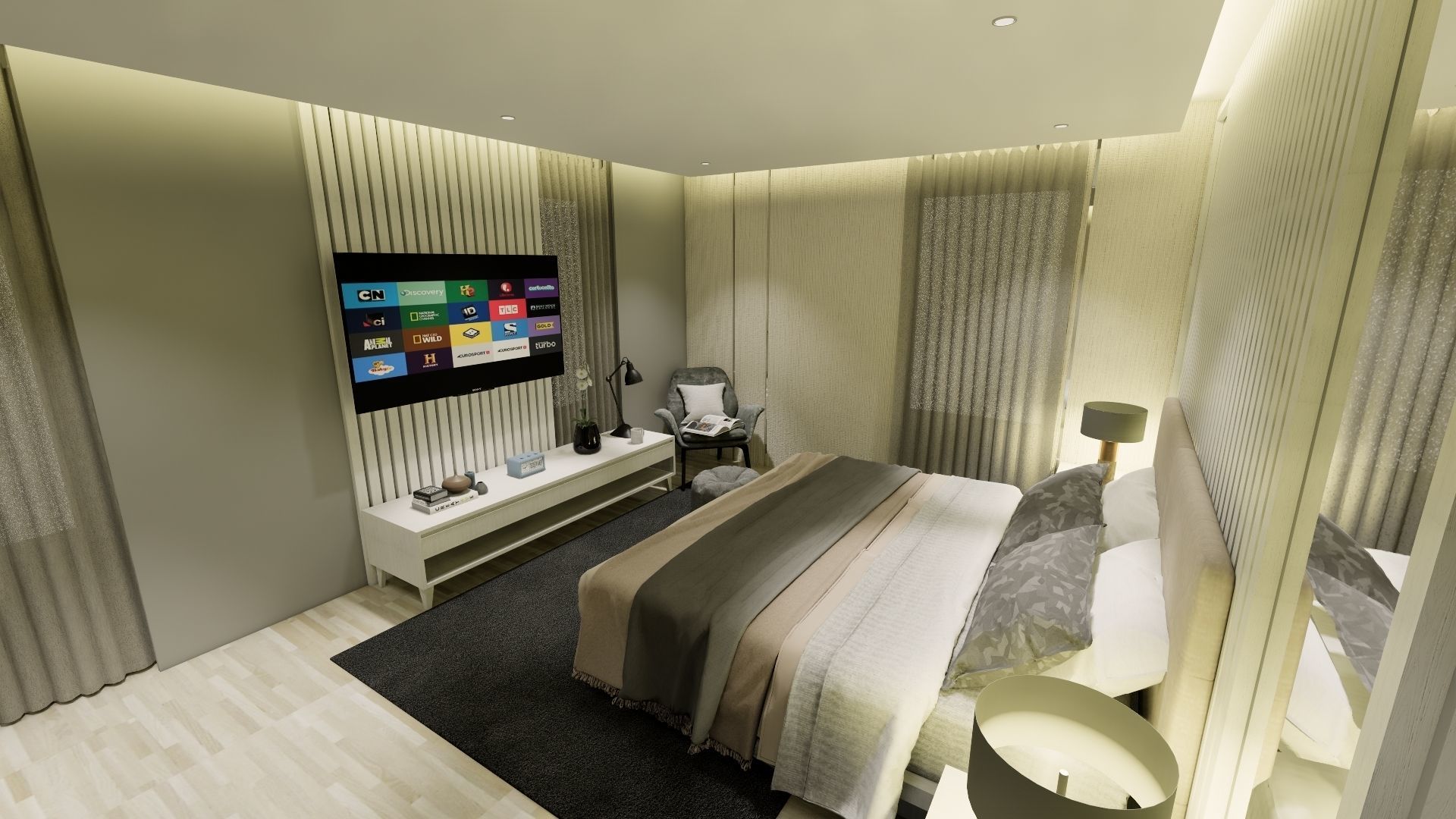 Master Bedroom Suite 3D print model_4