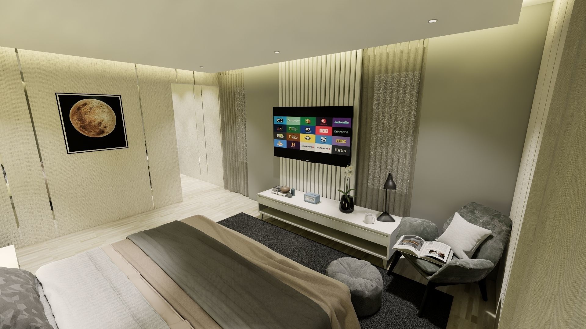 Master Bedroom Suite 3D print model_2