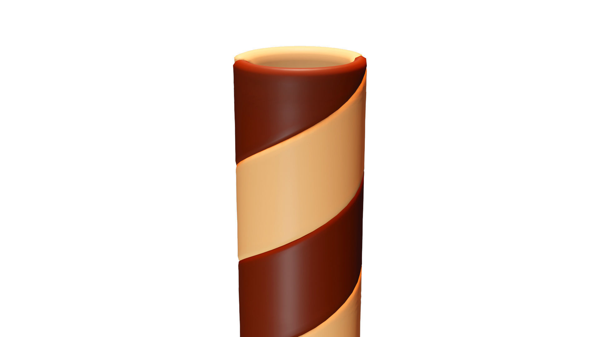 Chocolate Wafer Roll Cookie 3D model_8