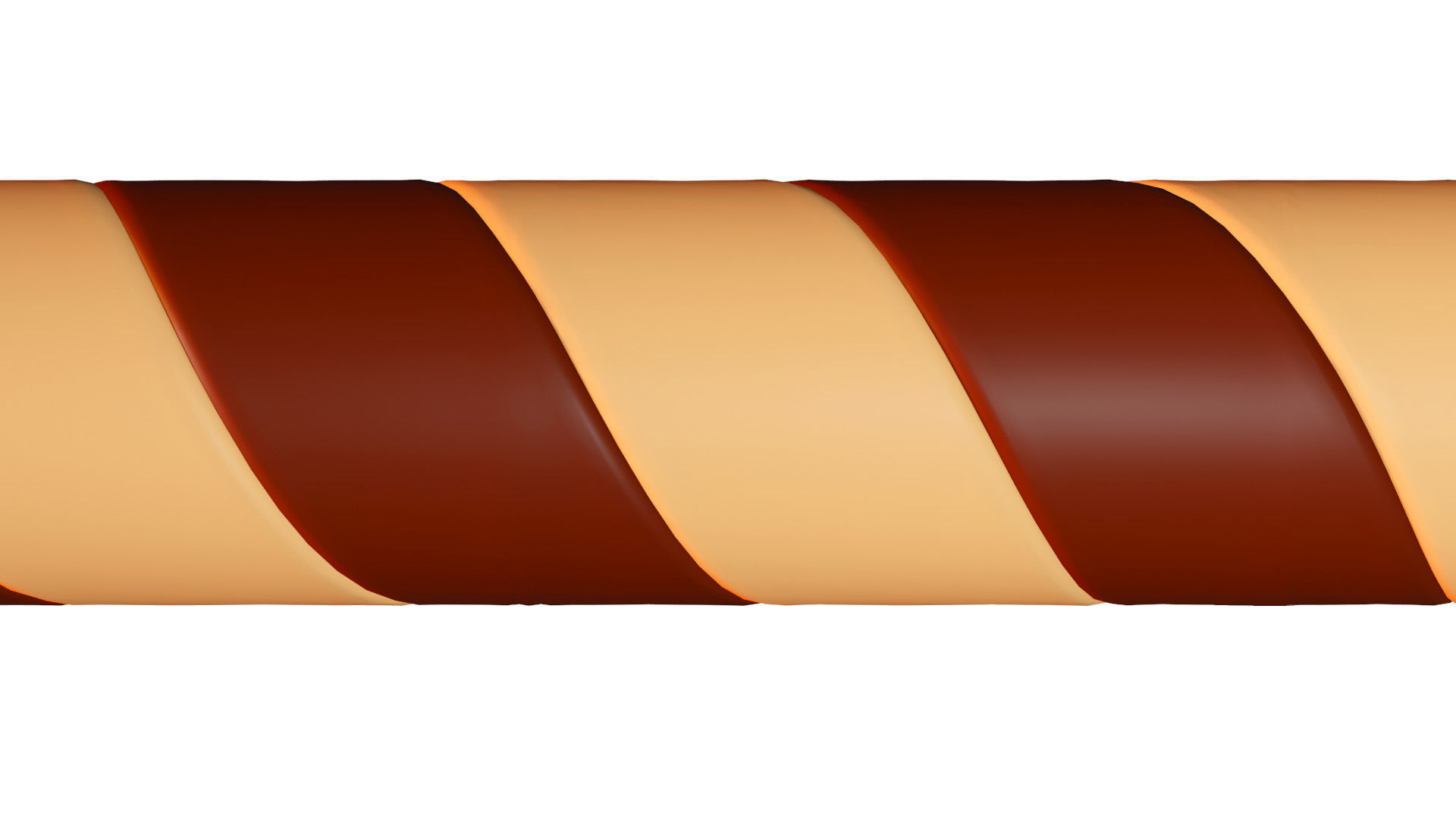 Chocolate Wafer Roll Cookie 3D model_2
