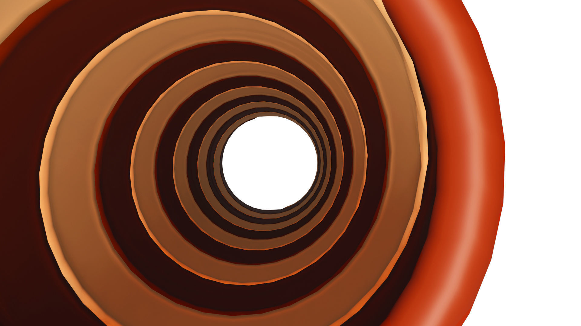 Chocolate Wafer Roll Cookie 3D model_9