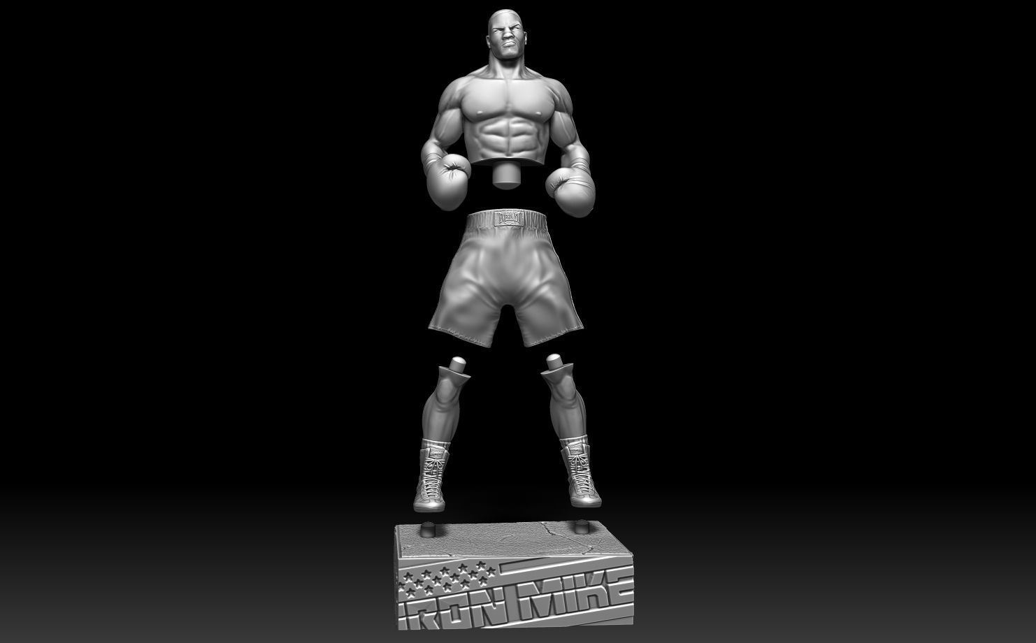 Mike Tyson Statue 3D print model_6