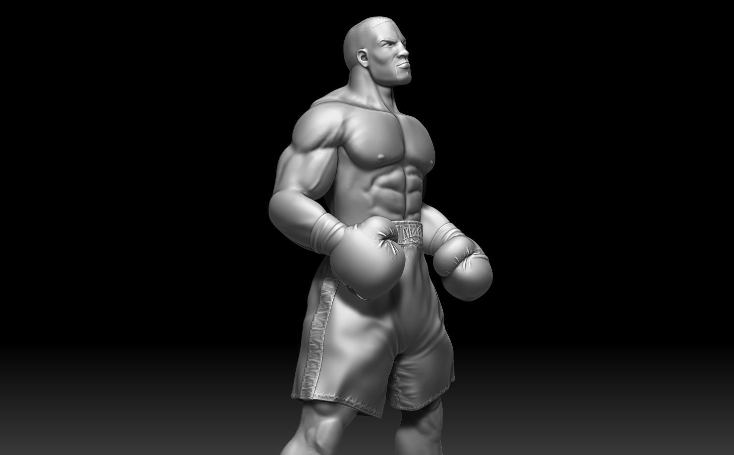 Mike Tyson Statue 3D print model_2