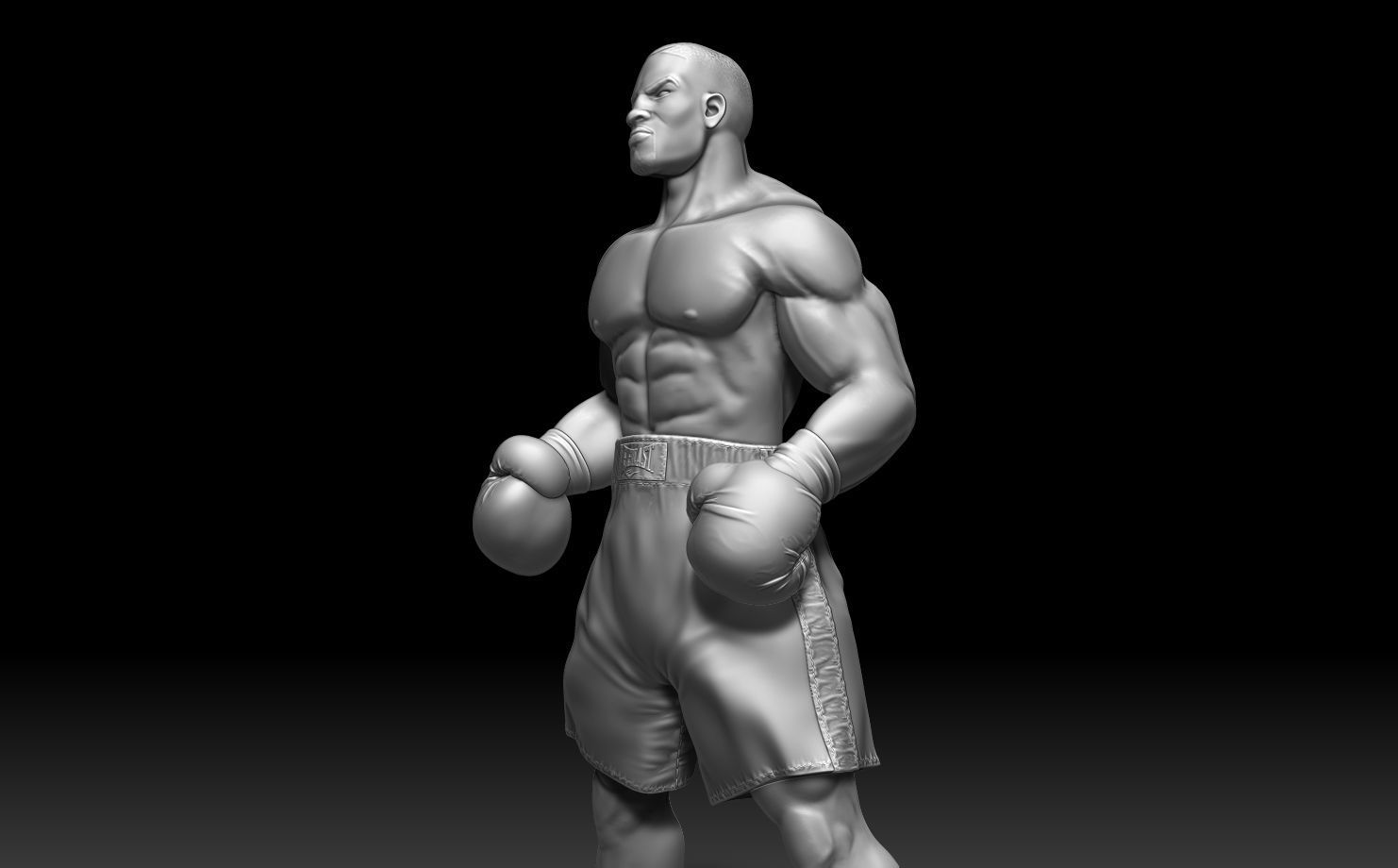 Mike Tyson Statue 3D print model_3
