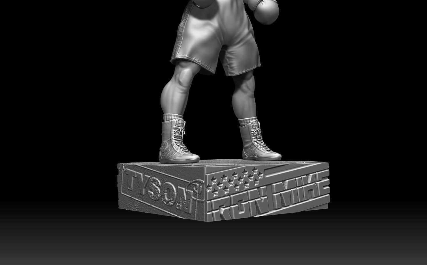 Mike Tyson Statue 3D print model_5