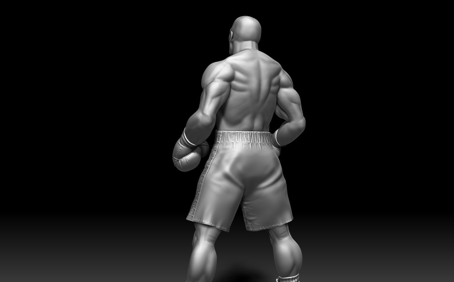 Mike Tyson Statue 3D print model_4