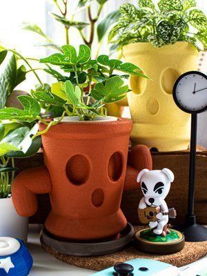 Animal Crossing Gyroid Planter Pots 3D print model_3