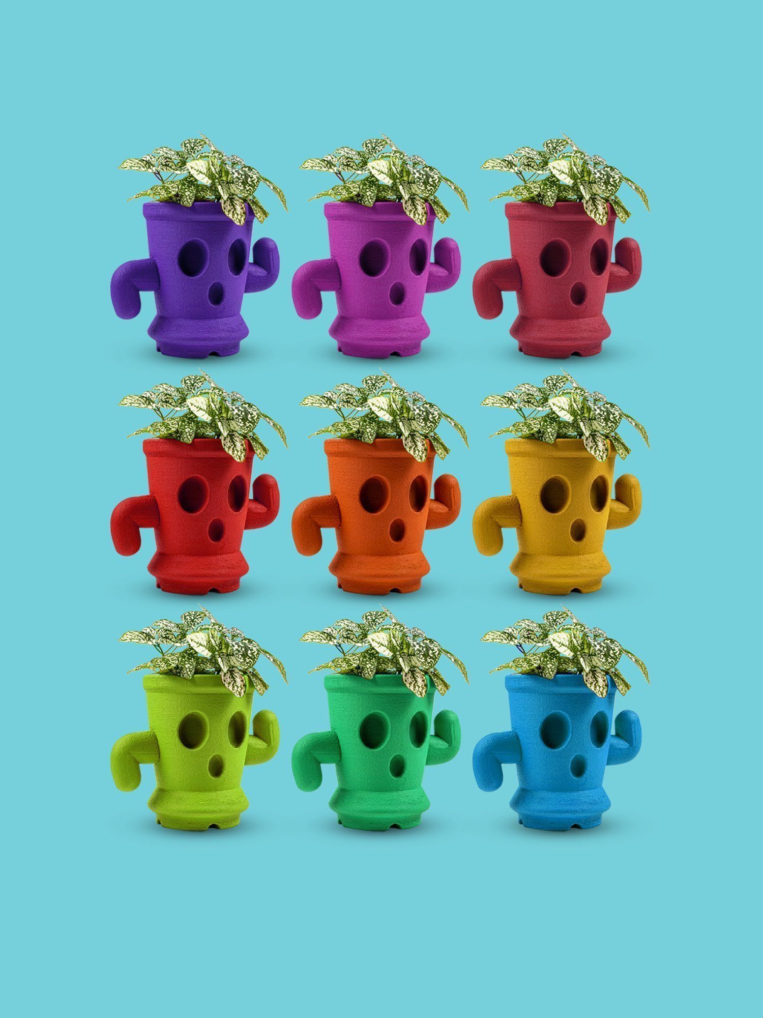 Animal Crossing Gyroid Planter Pots 3D print model_4