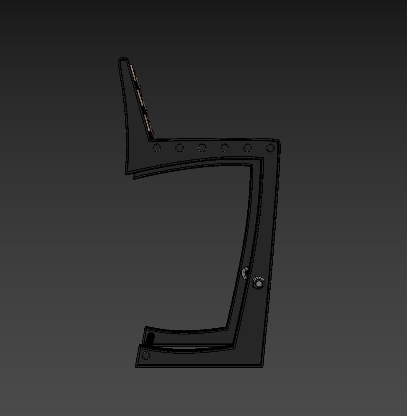 Bar chair loft 3D model_25