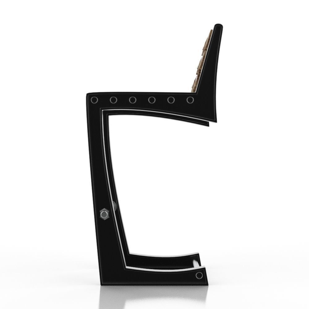 Bar chair loft 3D model_20