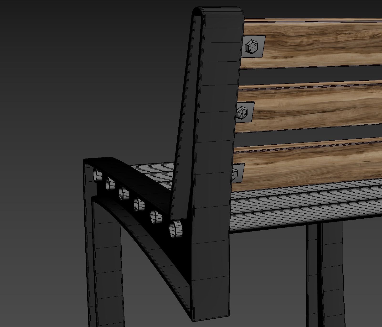 Bar chair loft 3D model_29