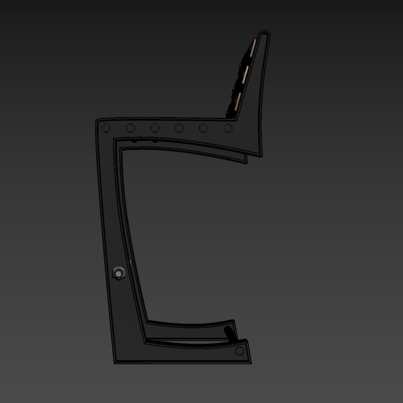 Bar chair loft 3D model_21