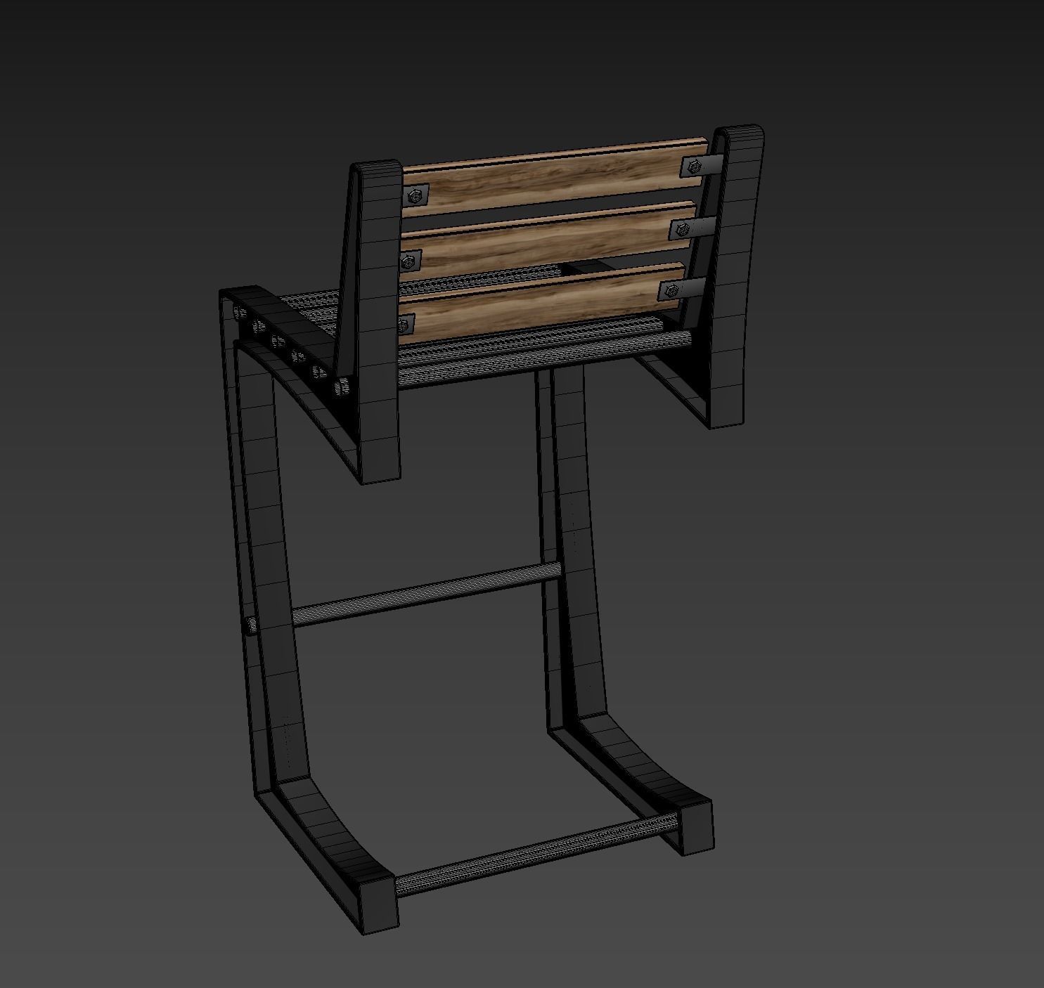 Bar chair loft 3D model_17