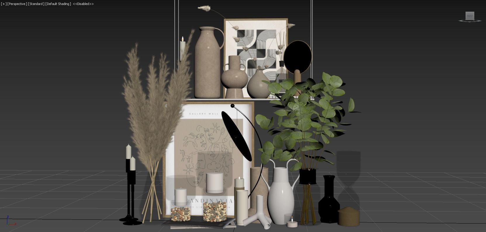 Decorative Set 121 3D model_6