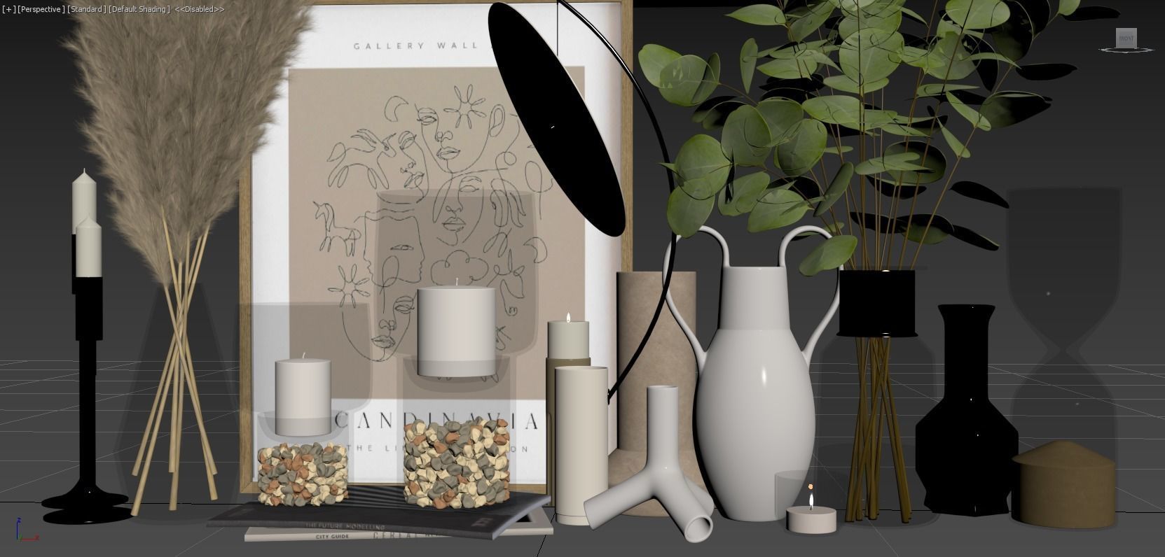 Decorative Set 121 3D model_7