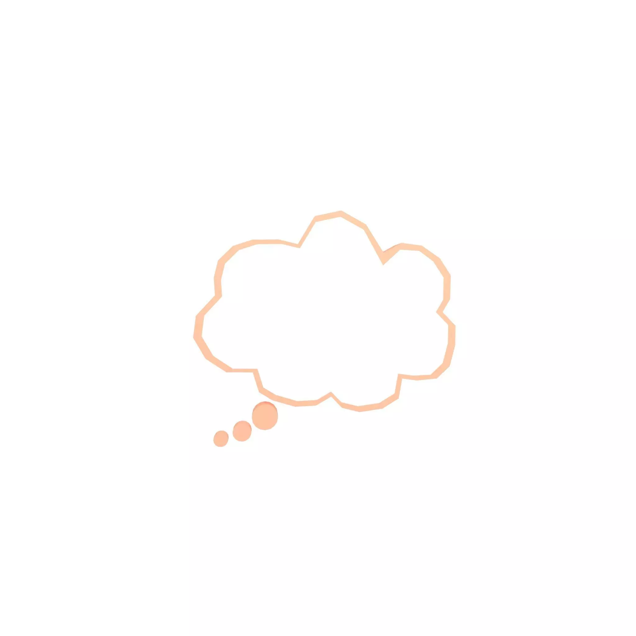 Speech Balloon v19 004 Low-poly 3D model