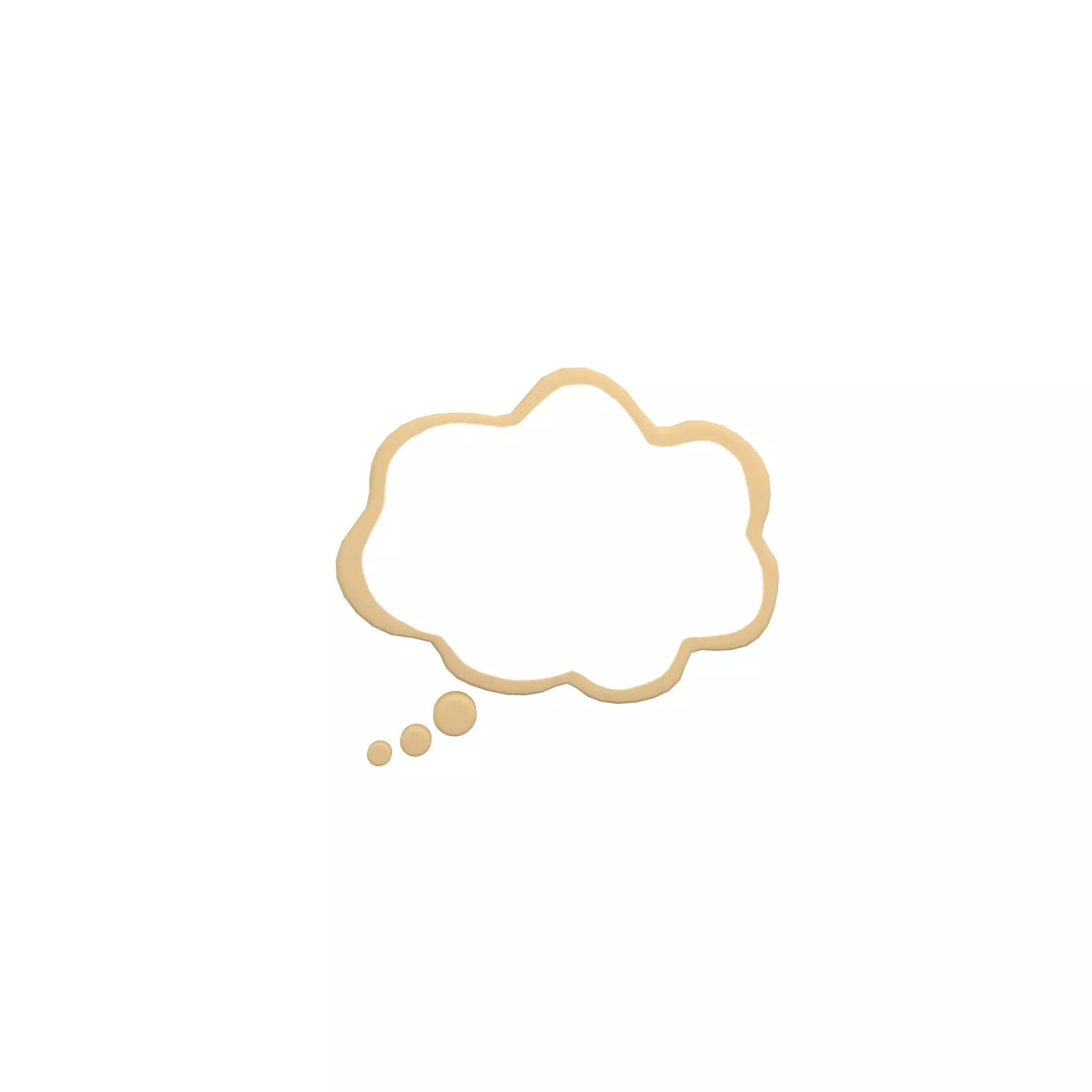 Speech Balloon v20 002 Low-poly 3D model