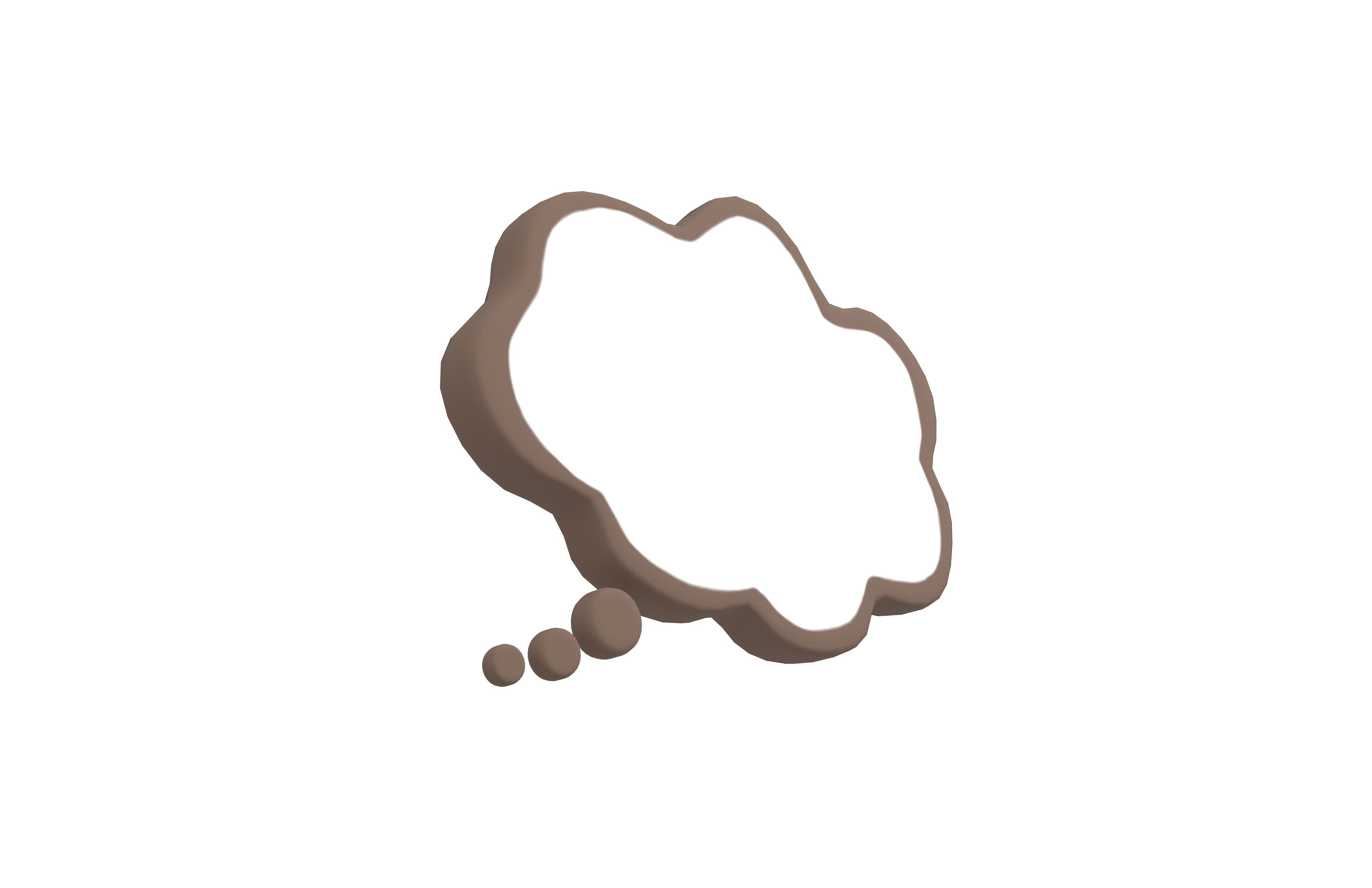 Speech Balloon v20 003 Low-poly 3D model_3