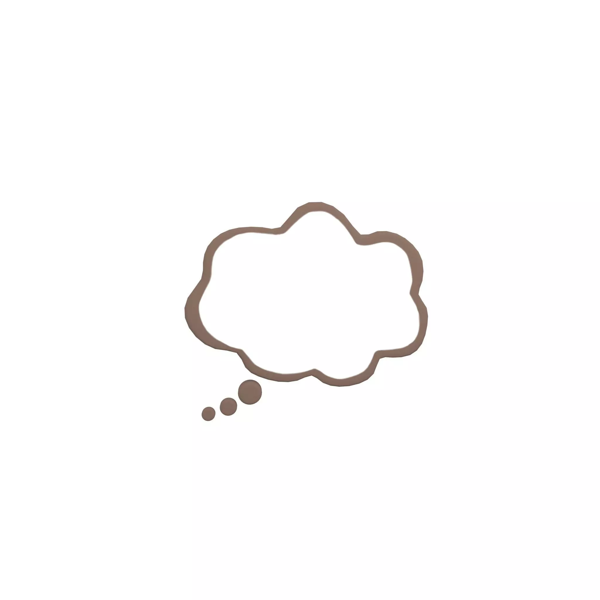 Speech Balloon v20 003 Low-poly 3D model_0