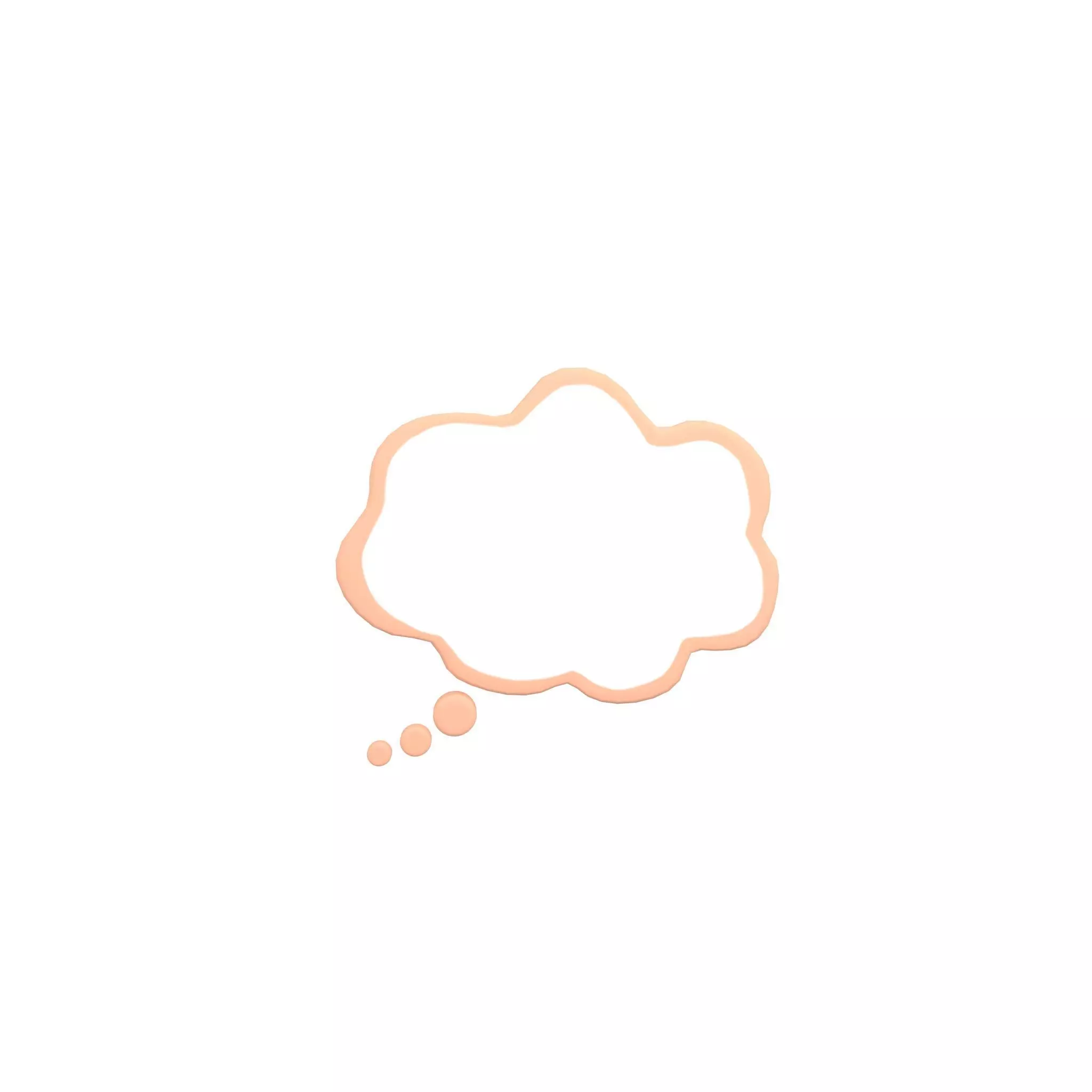 Speech Balloon v20 004 Low-poly 3D model_0