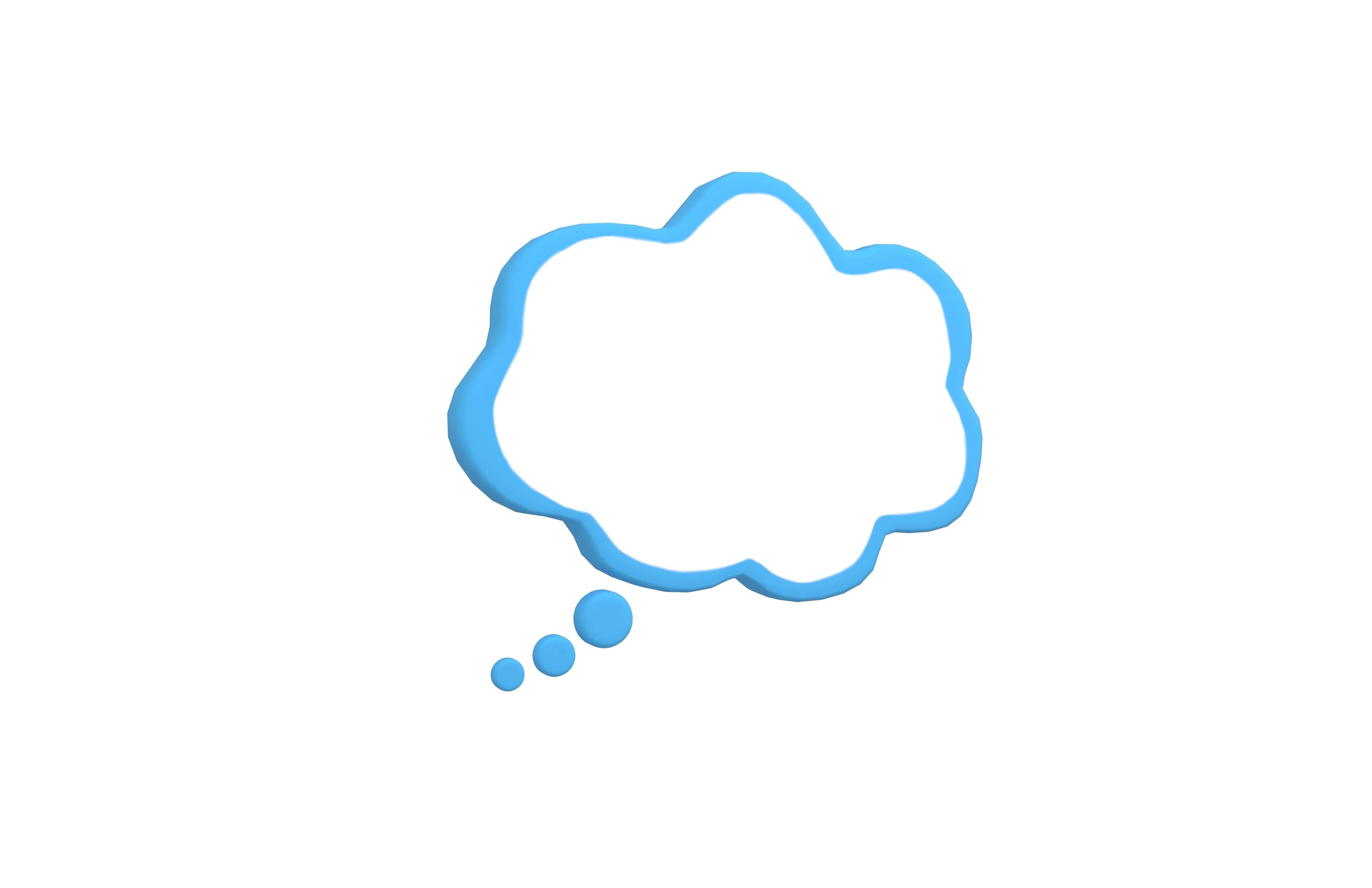 Speech Balloon v20 005 Low-poly 3D model_1